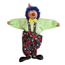 Wooden Vintage Clown Doll