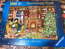 Ravensburger 1000 piece jigsaw puzzle HOME FOR CHRISTMAS made once *COMPLETE*
