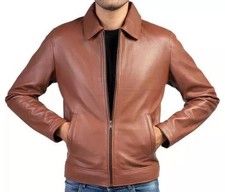 Men's Brown Sheepskin Leather