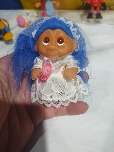 Vintage bride troll doll - vintage,