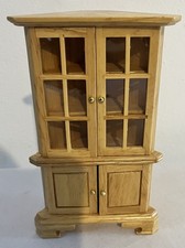 Vintage Dolls House Kitchen Dining Room Corner Dresser Cabinet Cupboard  1.12