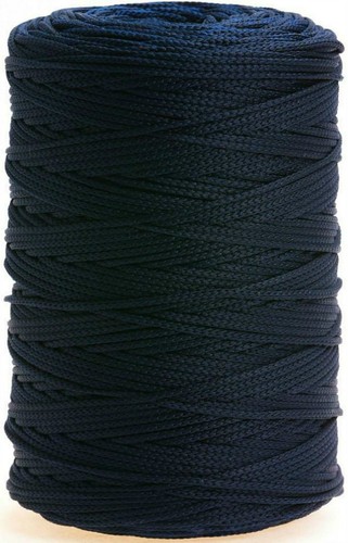 2mm navy braided - braided, netting
