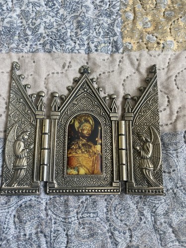 Vintage french metal religious - vintage,