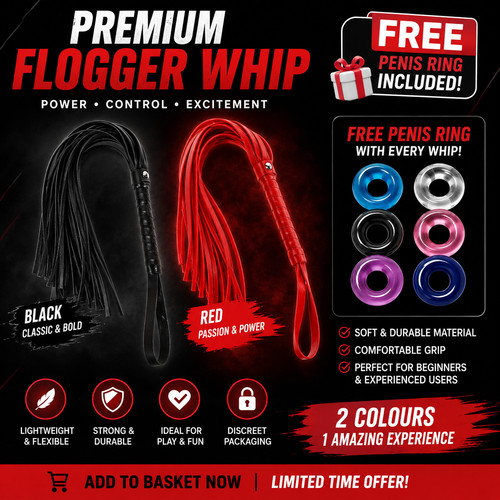 Faux leather spanking - uk, whip