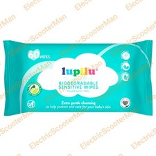 Lupilu Biodegradable Sensitive Baby Wipes Fragrance Free (Pack of 60 Wipes)