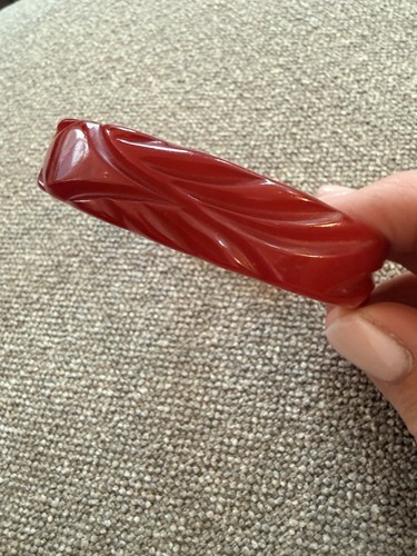 Vintage carved cherry red - vintage,