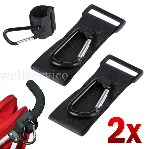 1pair leather buggy - leather, clips