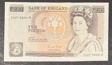 **OLD STYLE BANK OF ENGLAND £10 NOTE** **GILL** *PREFIX ES27 530515* *LOW PRICE*