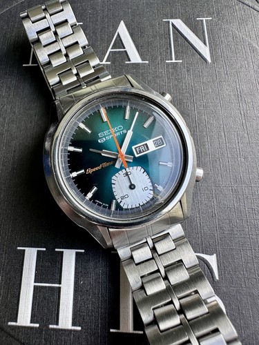 Seiko sports 6139 8050 green - 5, 6139-8050