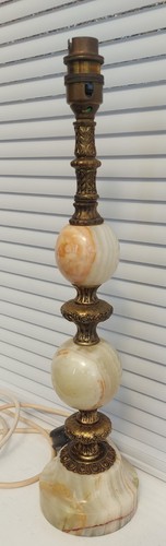 Vintage onyx table lamp - ,