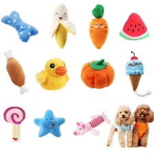 Plush Dog Toys Squeaky Bone