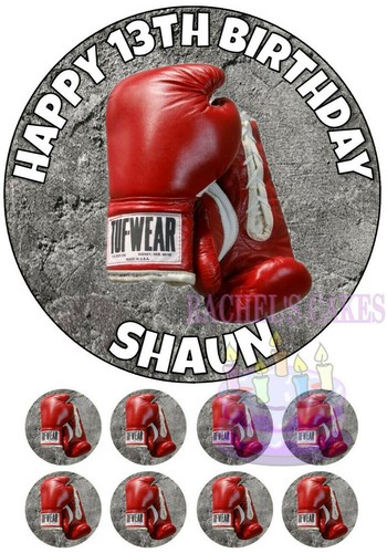 Red boxing gloves personalised - boxing,