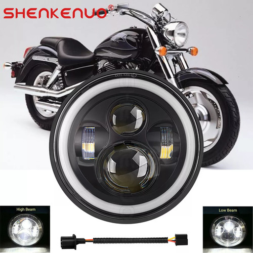 Motorcycle led headlight - 7",