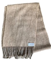 Alpaca Beige Fringed Wool Knit
