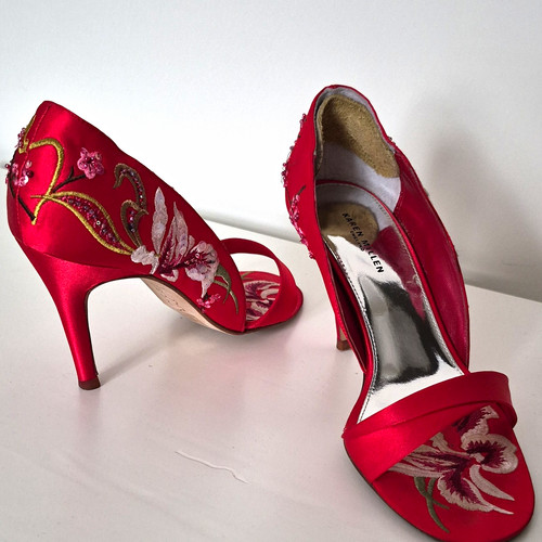 Karen millen red silk - millen,