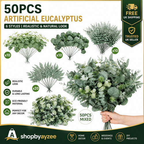 Pcs artificial eucalyptus - 50,