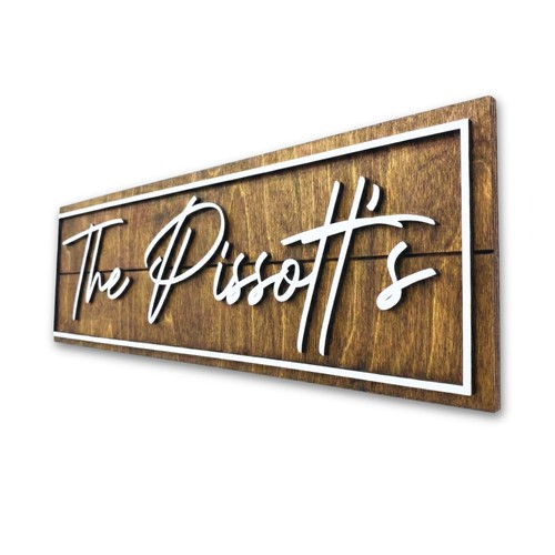 Personalized family name sign - personalized,