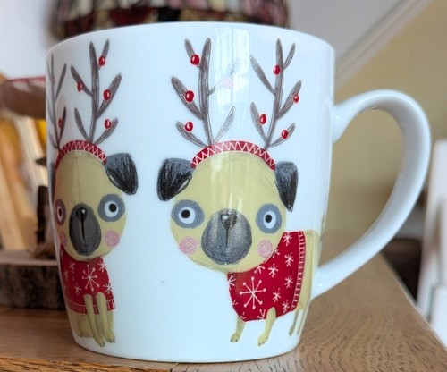Tesco pug reindeer - tesco,