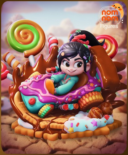 Vanellope chibi wreck - chibi, (wreck-it