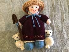 Hand Knitted Little Bo Peep