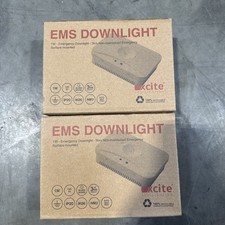 2 x Xcite 1W LED Surface Mounted Non Maintained Emergency Lighting EMS Downlight