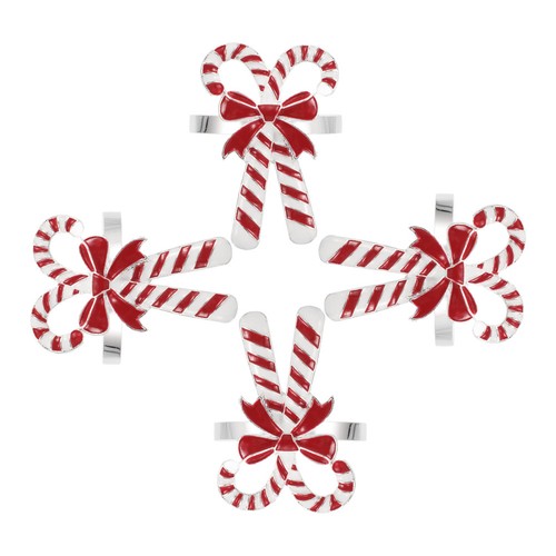 4pcs christmas napkin rings - christmas,