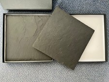 Selbrae House 4 Natural Slate Square Table Mats – Used Excellent Condition