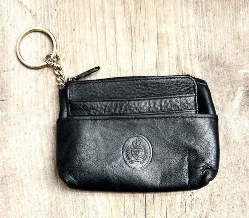 Vintage black leather zippered - vintage,