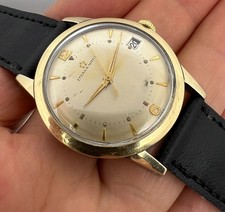 VINTAGE ETERNA MATIC 14K GOLD/STEEL  AUTOMATIC MENS WATCH SWISS