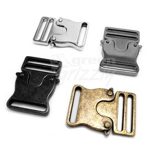 Metal side release buckles for