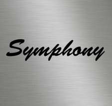 Retro Symphony Camper Van Motor Home vinyl decals stickers windows Caravans