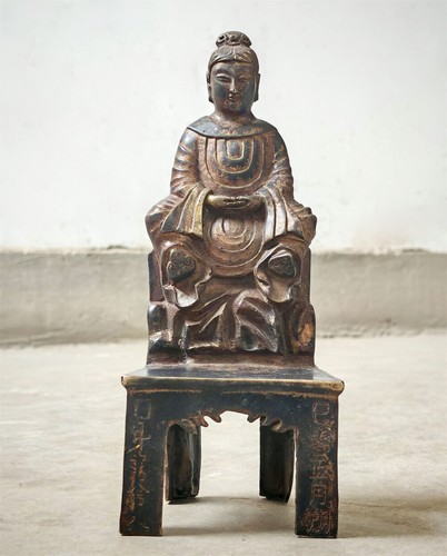 Old antique vintage kwan - old, kwan-yin