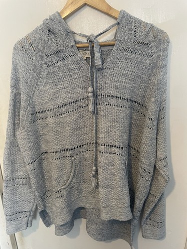 Blue hooded cardigan with - blue,
