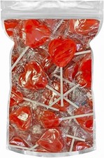 Heart shaped lollipops red - shaped, –red