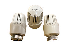 Job lot 3 x Drayton RT212 TRV Head White Thermostatic Radiator Valve 0809099