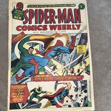 Spider-Man Comic Weekly # 12  Marvel UK comics, May 5th  1973 , Sandman / Thor 