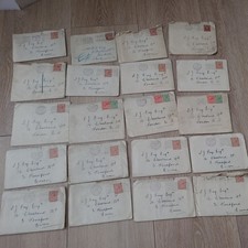 Job Lot Ephemera Vintage  Letters in envelopes Stamps Collecting Scrapbooking