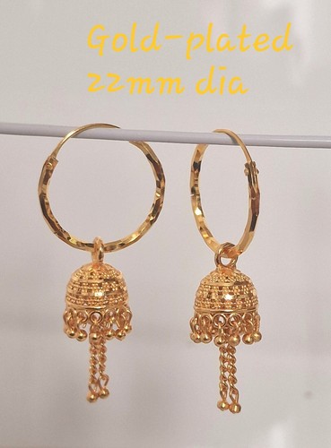 22k yellow gold plated large - 22k,
