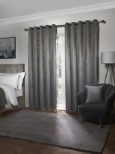 Thermal Thick Blackout Curtains 2 Panel Eyelet Ring Top Curtains Ambiance
