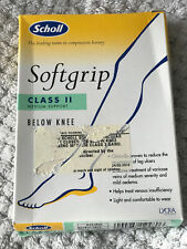 NEW pair Scholl Softgrip Medium Support Class II Below The Knee Tights Socks