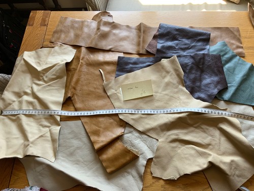 Leather offcuts - leather,