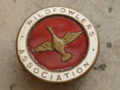 Vintage hunting enamel badge - vintage,