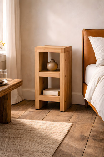 Solid wood with shelves - wood,