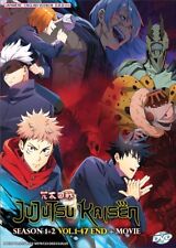 DVD Anime Jujutsu Kaisen Season 1+2 (1-47 End) +Movie 0, English Dub, All Region