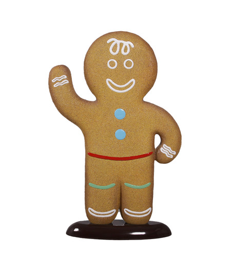 Gingerbread boy statue - gingerbread,
