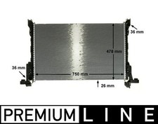 MAHLE CR86000P Radiator Brazed