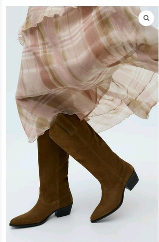 Woman zara suede leather - woman's,