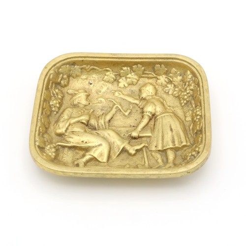 Antique brass valet - tray,