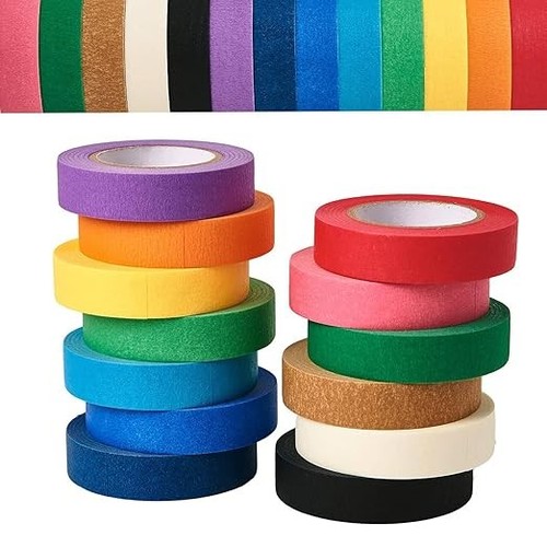 Coloured masking tape - masking, 12