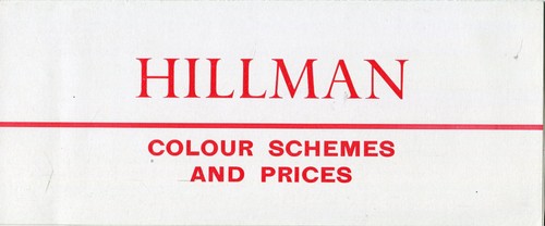 Hillman minx husky super - super,